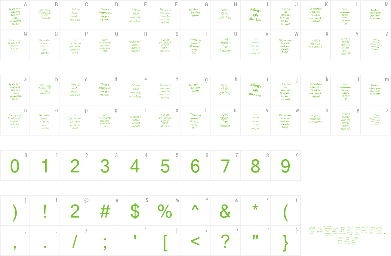 Font KR Bad Boyz preview